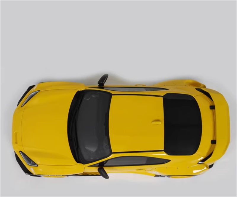1:18 Toyota GR86 Rocket Bunny Yellow GT SPIRIT Resin Model