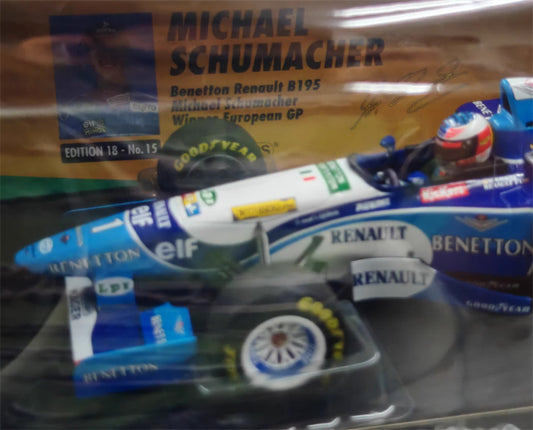 MINICHAMPS Benetton Renault B195 Michael Winner European GP 1995 #1 Limited Edition 420PCS ONLY Benetton elf Eagle Good year bitburger Benetton sport system 1:18 Car Pre-built Model view2