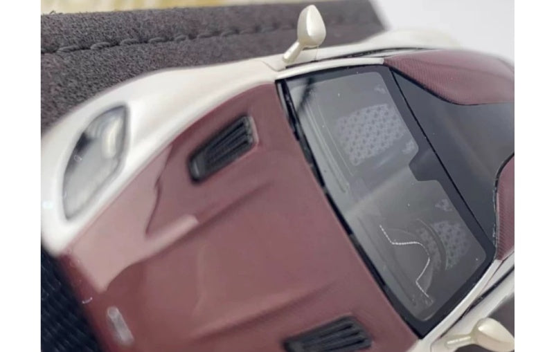 1:64 Aston Martin Shooting Brake Autotune Shanghai Expo Limited Edition Pearl White Red Carbon Resin Model view6