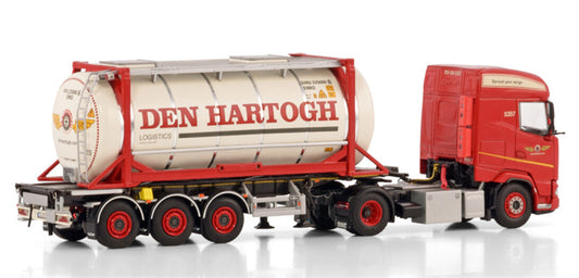 WSI DAF XG 4X2 +20FT TANK CONTAINER Den Hartogh 1:50 Model