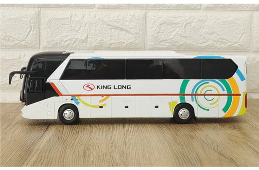KING LONG XMQ6127 LongWei luxury bus White 1:38 Bus Pre-built Airliner Model Display view2