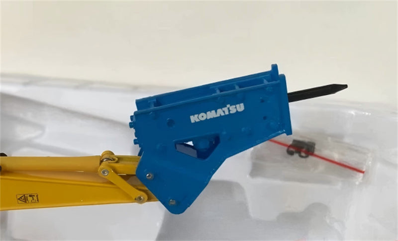 1:50 PC220-10 w/ blue & yellow hammer KOMATSU DIECAST Model