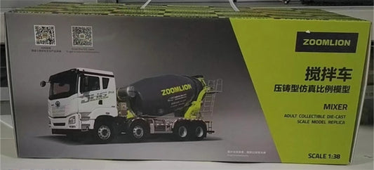 ZOOMLION FAW JH6 4 axle Mixer Truck 1:38 Truck Pre-built Model