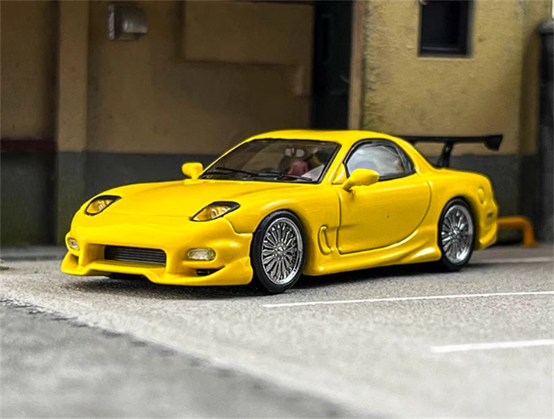 スケールメタルズ モータル マツダ RX7 ヴェイルサイド イエロー
