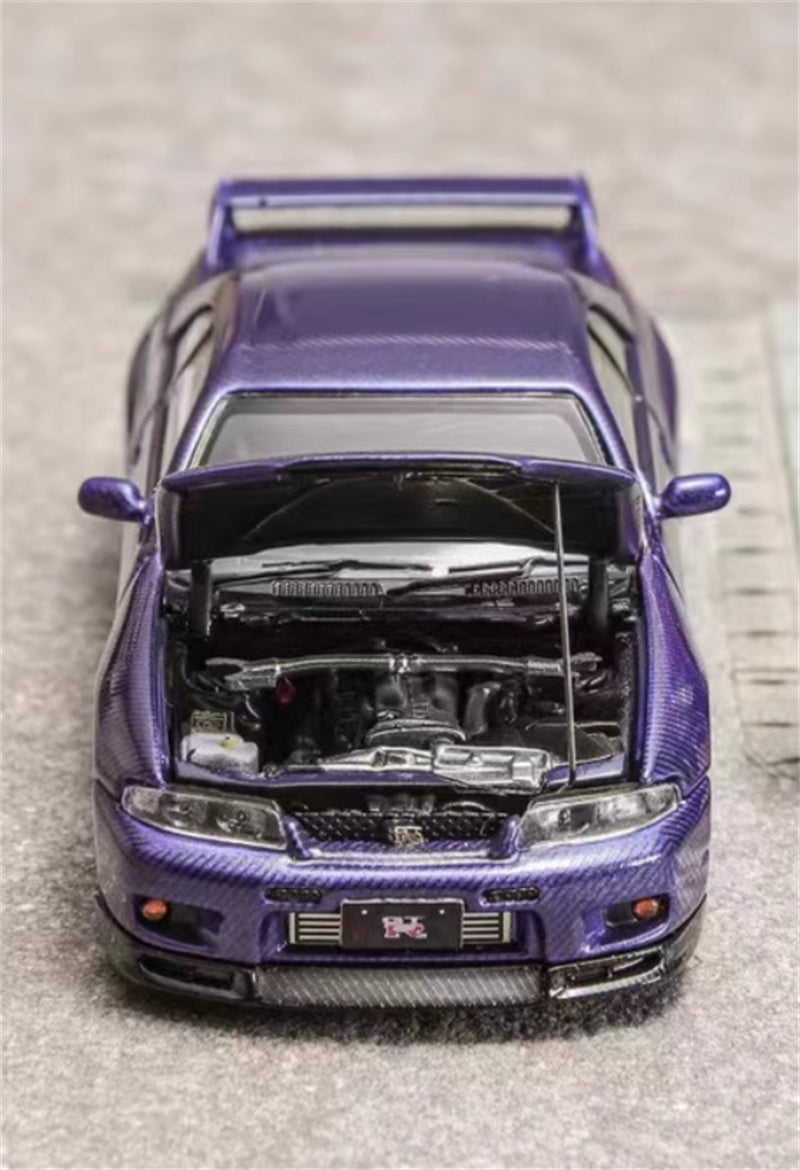 Focal Horizon Nissan Skyline GT-R R33 All Carbon Purple 1:64 Car Pre-built Model view5