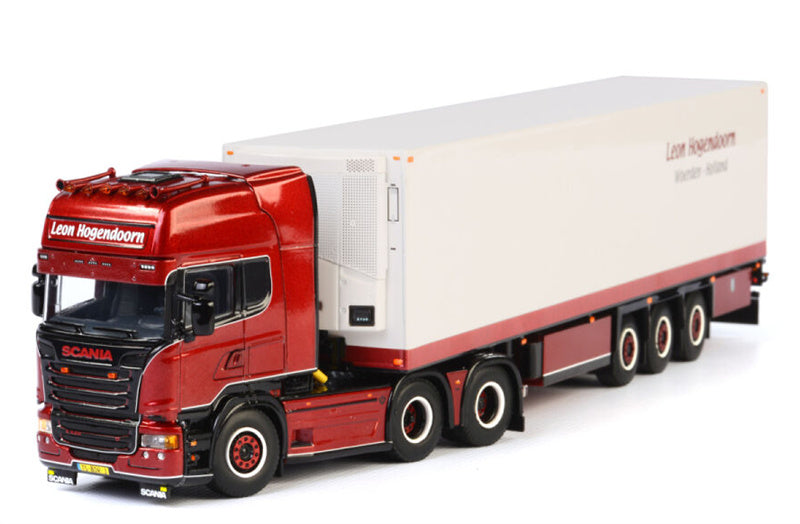 WSI SCANIA STREAMLINE 6X2 BOXTRAILER Leon Hogendoorn 1:50 Model