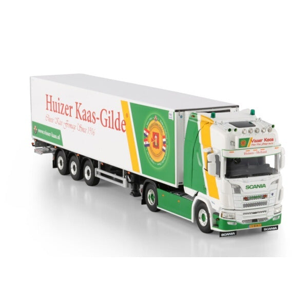 1:50 SCANIA VISSER KAAS R CR20H 4X2 REEFER TRAILER 3 AXLE WSI Diecast Model