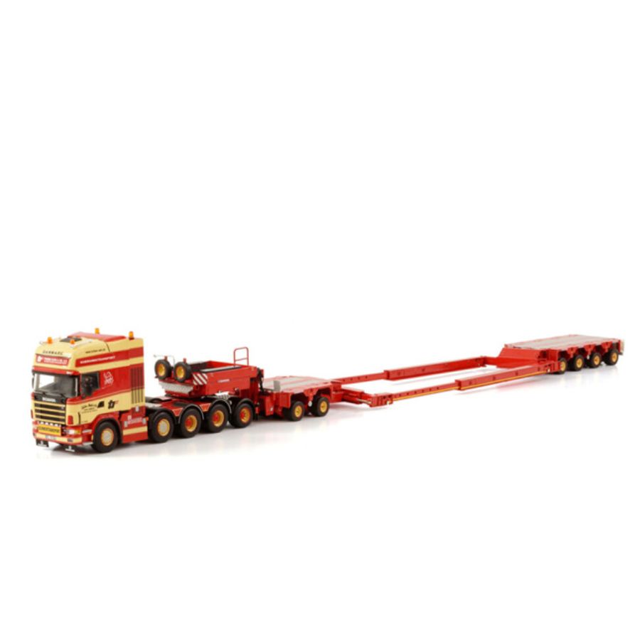 WSI SCANIA R4 TOPLINE 8X2 ADD ON AXLE INTER COMBI SCHEUERLE SET TORBEN RAFN 1/50 DIECAST Truck Lorry