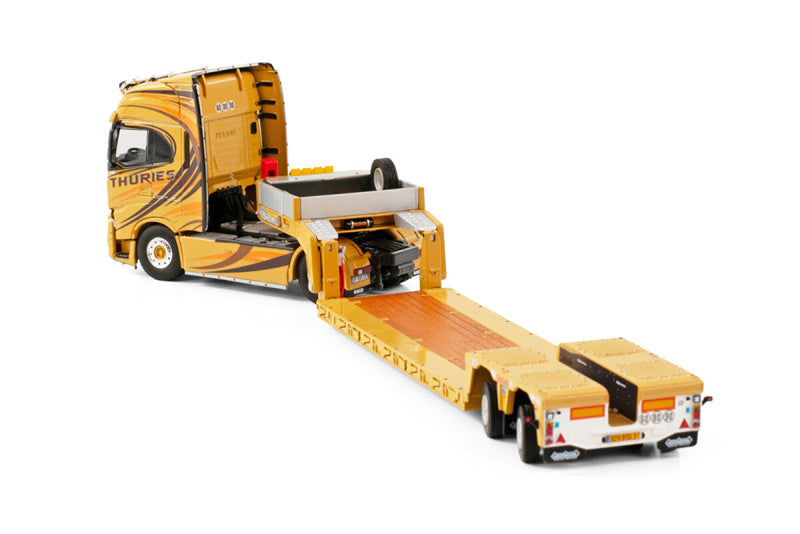 WSI IVECO S-WAY HIGH 4X2 NOOTEBOOM LOWLOADER - 2 AXLE THURIES 1/50 Truck Pre-built Model