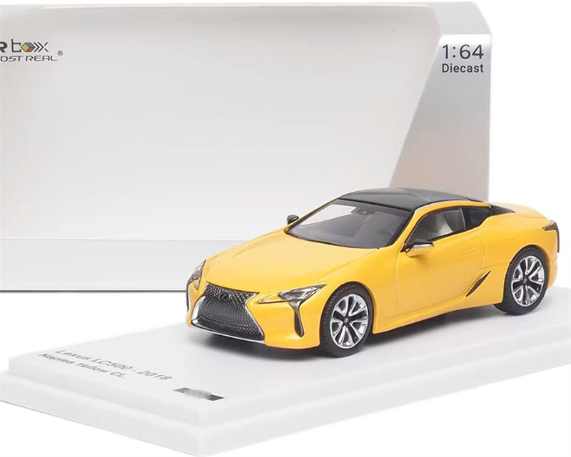 Almost Real Lexus LC500 2018 Naples Yellow CL. 1:64 Car Pre-built Airliner Model Display view8