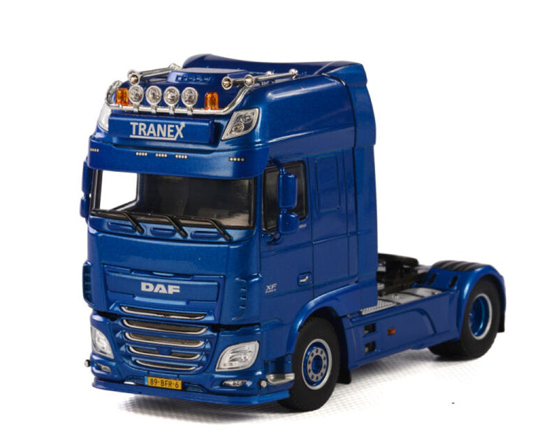 WSI DAF XF SUPER SPACE CAB 4x2 REEFER TRAILER - 3 AXLE Tranex 1:50 Truck Pre-built Model