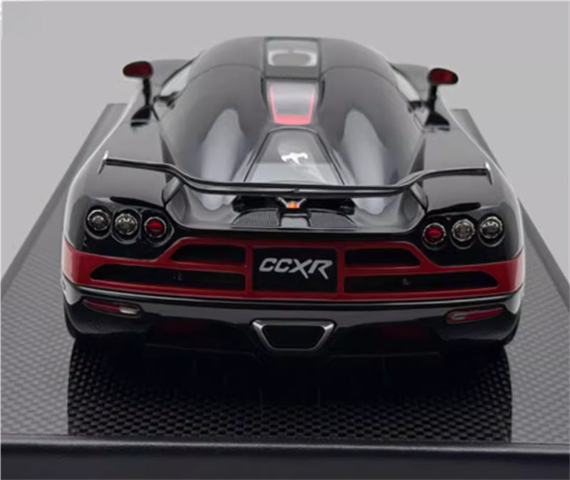 1:18 Koenigsegg CCXR 2010 Black Red VMB Resin Car Model view5
