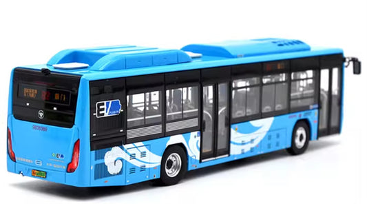 Beijing Public Transport Foton Xiangyun Blue Single Machine Route 82 1:64 Bus Pre-built Model view2