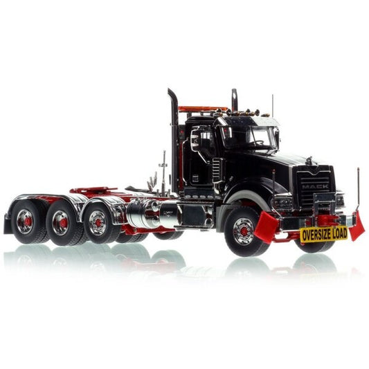1:50 Mack Titan Heavy Haul Replicas Black Red Diecast Model