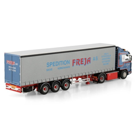 1:50 SCANIA KLAUS BONDING 3 series 4X2 CURTAINSIDE TRAILER 3 AXLE WSI Diecast Model