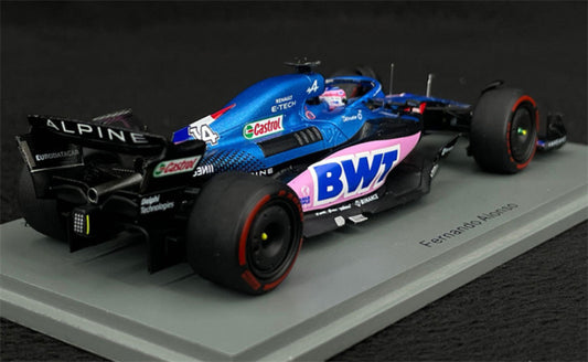 Spark BWT Alpine A522 Alpine 5th Brazilian GP 2022 Alonso 1:43 Car Model view2