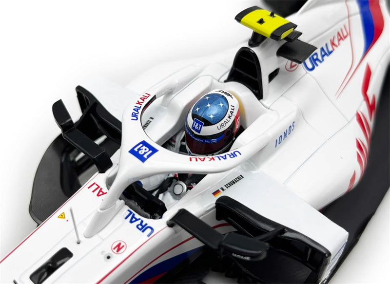 MINICHAMPS Haas VF-21 Schumacher Belgian GP 2021 #47 Limited Edition 504PCS ONLY Uralkali Cinturato Pirelli 1&1 1:18 Car Pre-built Model view12