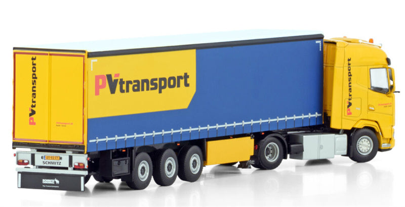 WSI DAF XG 4X2 CURTAINSIDE TRAILER - 3 AXLE PV Transport 1:50 Truck Pre-built Model