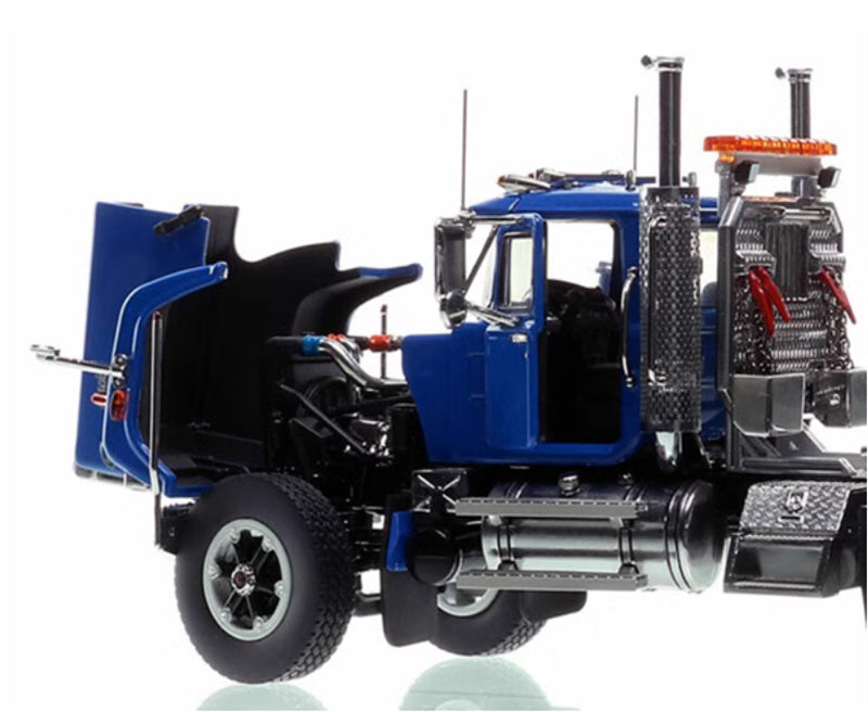 Heavy Haul Replicas Mack double axle heavy-duty tractor truck Blue/Black 1:50 Truck Pre-built Model