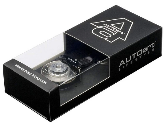 AUTOART Black brake disc keychain Pre-built Model view2