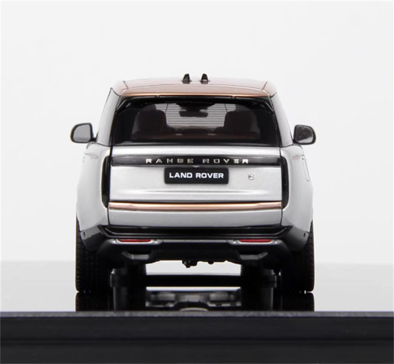 1:43 Land Rover Range Rover Honor Genesis 2022 Silver - Gold Top LCD MODELS Extended Edition DIECAST Car Model