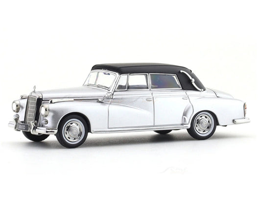 GFCC Mercedes Benz 300D 1959 Convertible silver LHD 1:64 car Pre-built Model view2