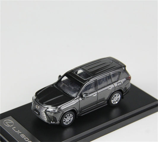 LCD-MODELS Lexus LX600 SUV Metallic Gray 1:64 car Pre-built Model view2