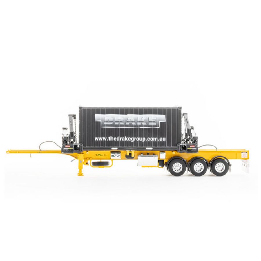 Drake O’Phee BoxLoader Container trailer yellow 1/50 DIECAST Truck
