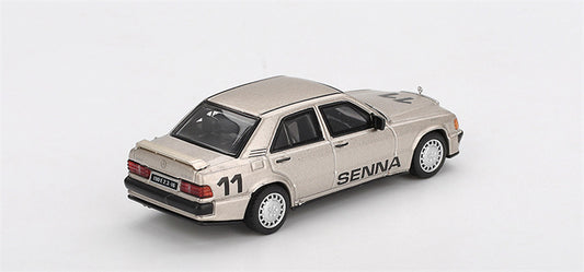 1:64 Mercedes-Benz 190 E 2.3-16 #11 Nurburgring Race of Champions Ayrton w/ Figure 1984 MINIGT DIECAST Model
