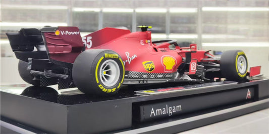 1:18 Ferrari SF21 red Amalgam #55 Resin Car Model view2