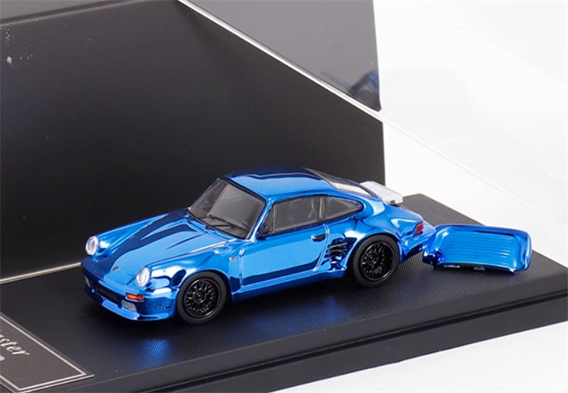 1:64 Porsche 911 930 Turbo Chrome Blue Mortal DIECAST Limited Edition 399pcs ONLY Model