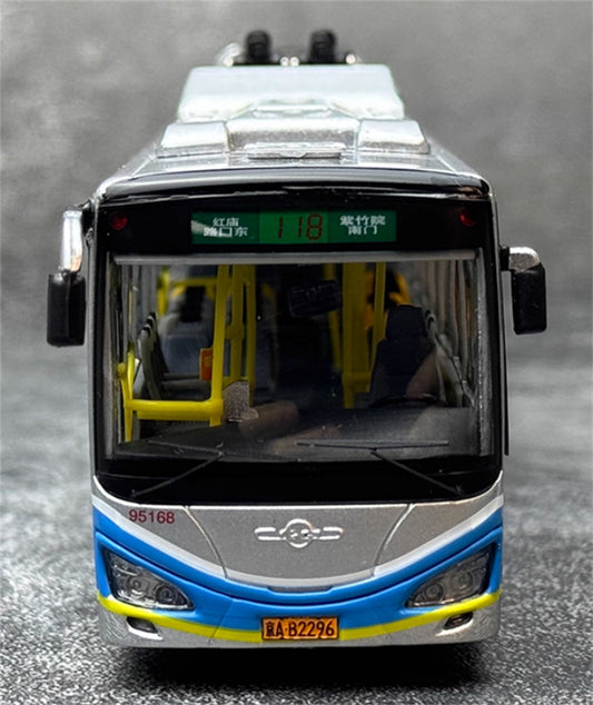 Beijing Public Transport Huayu BJD-WG120DK 118 Road trolley bus 1:64 Bus Pre-built Model view2