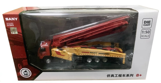 SANY SY005 concrete pump truck 1:50 Truck Pre-built Model