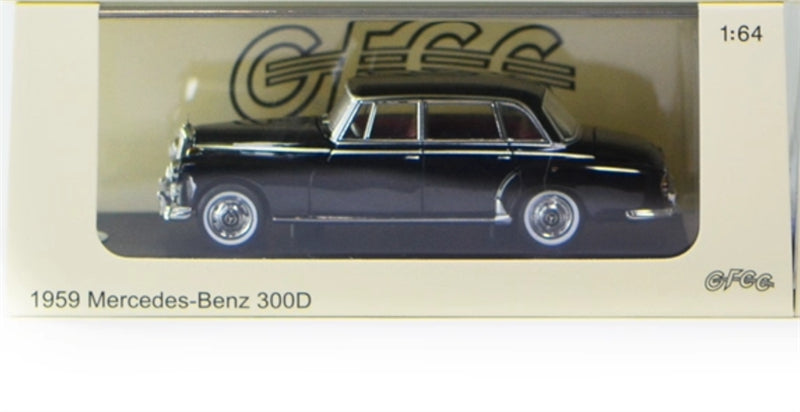 GFCC Mercedes Benz 300D 1959 classic car Black LHD 1:64 car Pre-built Model view8