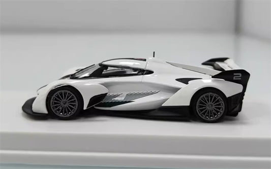 LMLF MODEL Mclaren solus GT supercar white 1:64 Car Pre-built Model view2