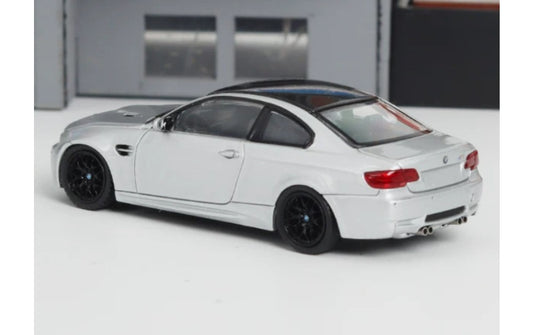 1:64 BMW M3 E92 Silver Carbon top Fine model Limited Edition 699PCS ONLY DIECAST Model