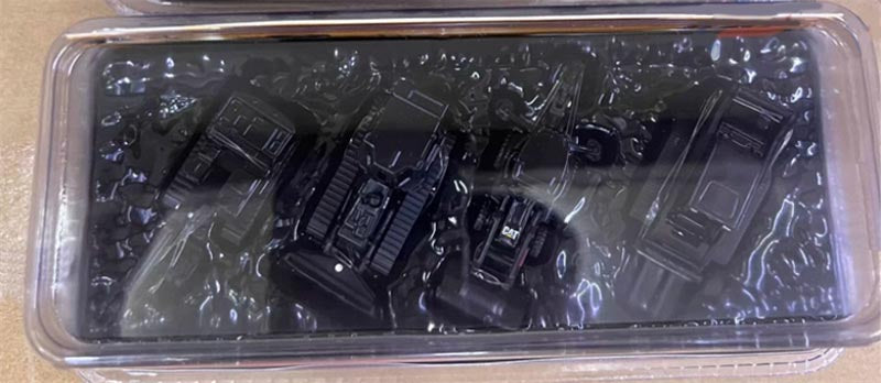 1:100 Cat Caterpillar Special Black Editon 4pcs a set B Diecast Model