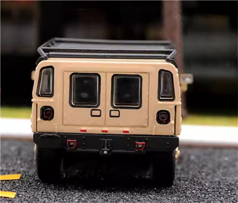MASTER Hummer H1 off-road vehicle Desert Yellow Civil Edition 1:64 Truck Pre-built Airliner Model Display view6
