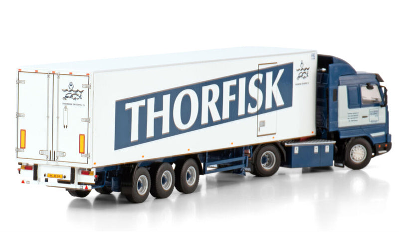 WSI SCANIA 3 SERIES STREAMLINE 4X2 REEFER TRAILER - 3 AXLE Thorfisk 1:50 Truck Pre-built Model