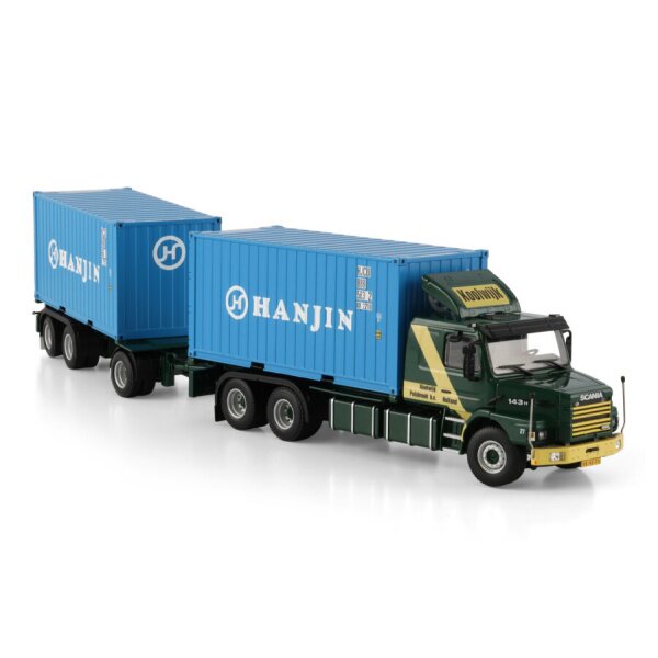 1:50 SCANIA KOOLWIJK 6X2 + 2X20FT CONTAINER WSI Diecast Model