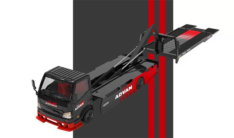1:64 Hino H300 ADVAN Black/Red SUPCAR DIECAST Model