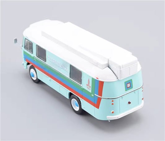 Modimio 1980 Moscow Mobile Movie Car PAZ-3916 (PVS-4) Special Edition 1:43 Car Pre-built Airliner Model Display view2