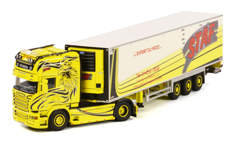 WSI SCANIA STREAMLINE TOPLINE 4x2 REEFER TRAILER - 3 AXLE Staf 1:50 Truck Pre-built Model