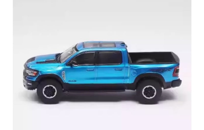 1:64 Dodge RAM TRX Shadow GCD Blue Diecast Model view3