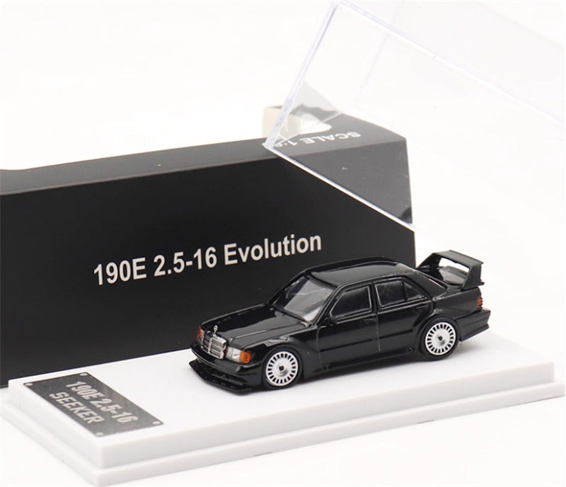 SEEKER Mercedes Benz 190E 2.5-16 Evolution Black 1:64 Car Pre-built Model view6