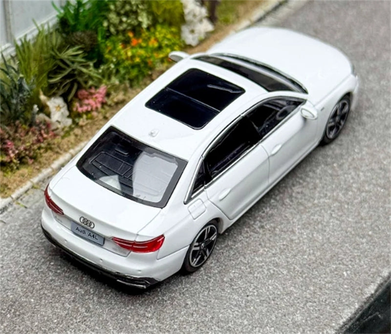 VAV AUDI A4L White Sedan 1:64 Car Pre-built Model