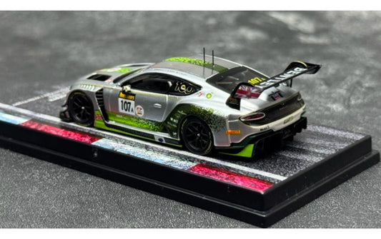 1:64 Bentley Continental GT3 2019 Silver Tarmac Works DIECAST Model