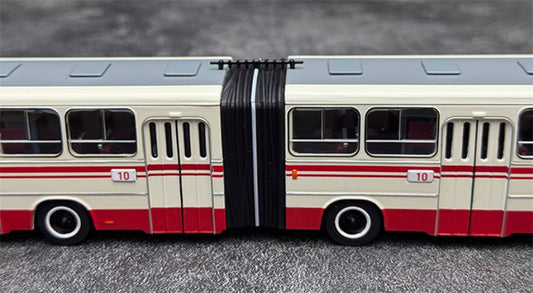 Beijing Public Transport Jinghua BK663 10 Route Articulated Bus 1:64 Bus Pre-built Model view2