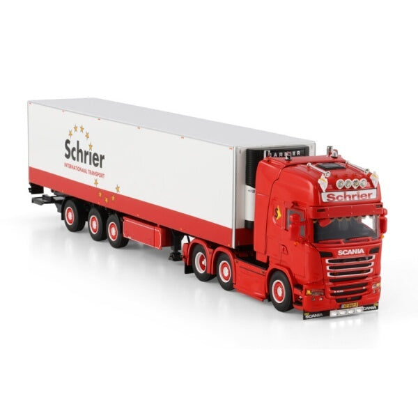 1:50 SCANIA SCHRIER INTERNATIONAAL 6X2 TRIDEC REEFER TRAILER 3 AXLE WSI Diecast Model