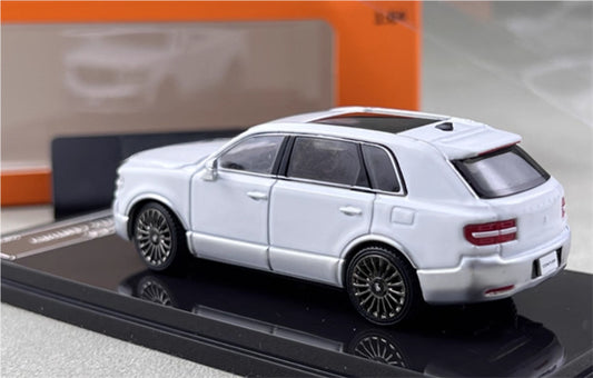 GCD Toyota Century 3rd Generation G70 SUV white silver right hand drive 1:64 Car Pre-built Model view2